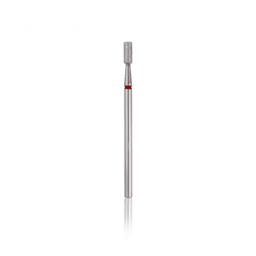 HBD-110RD.025 fraise Diamantée (cylindrique) rouge, L - 6,0 mm, Ø2, 5 mm