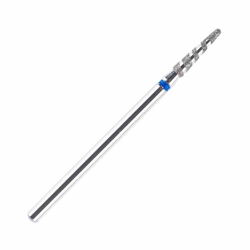 Fraise en Diamant forme "Tornade Conique" bout arrondi, ø2,3 mm